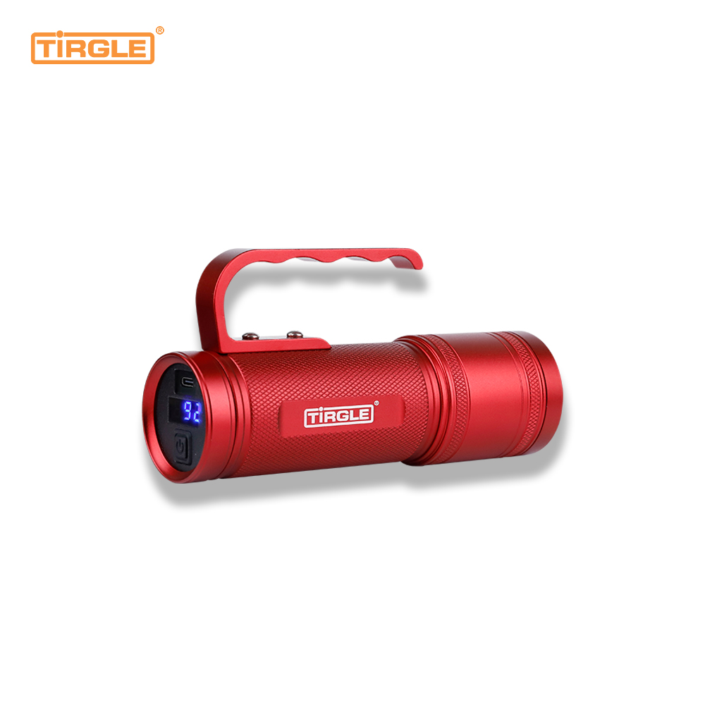 F02 20W อลูมิเนียมอัลลอยด์ปืนเลเซอร์ 350 lumens ยาวสามารถยืนคงที่แบบพกพาตกปลากลางแจ้งแคมป์ไฟฉาย