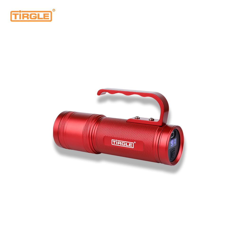 F02 20W อลูมิเนียมอัลลอยด์ปืนเลเซอร์ 350 lumens ยาวสามารถยืนคงที่แบบพกพาตกปลากลางแจ้งแคมป์ไฟฉาย