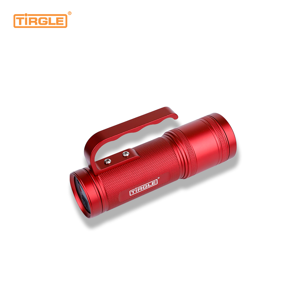 F02 20W อลูมิเนียมอัลลอยด์ปืนเลเซอร์ 350 lumens ยาวสามารถยืนคงที่แบบพกพาตกปลากลางแจ้งแคมป์ไฟฉาย